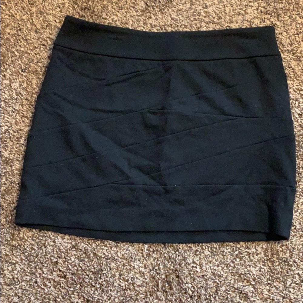Express black bandage skirt